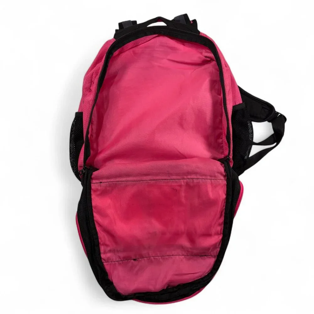 Adidas Backpack Black Pink Girls‎ Large School Pockets Outdoor Travel